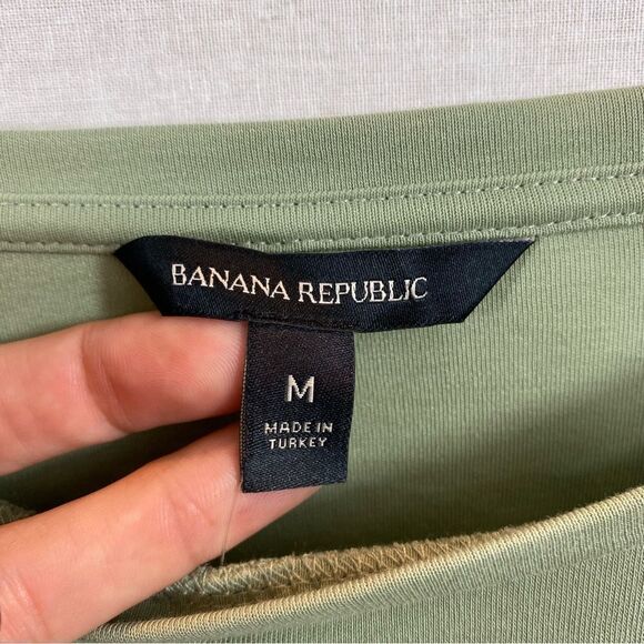 New With Tags‎ Banana Republic Sage Green Ballon Sleeve Blouse Medium - Picture 10 of 11